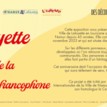 Panneau explicatif - 45 ans jumelage Lafayette - Square de la francophonie